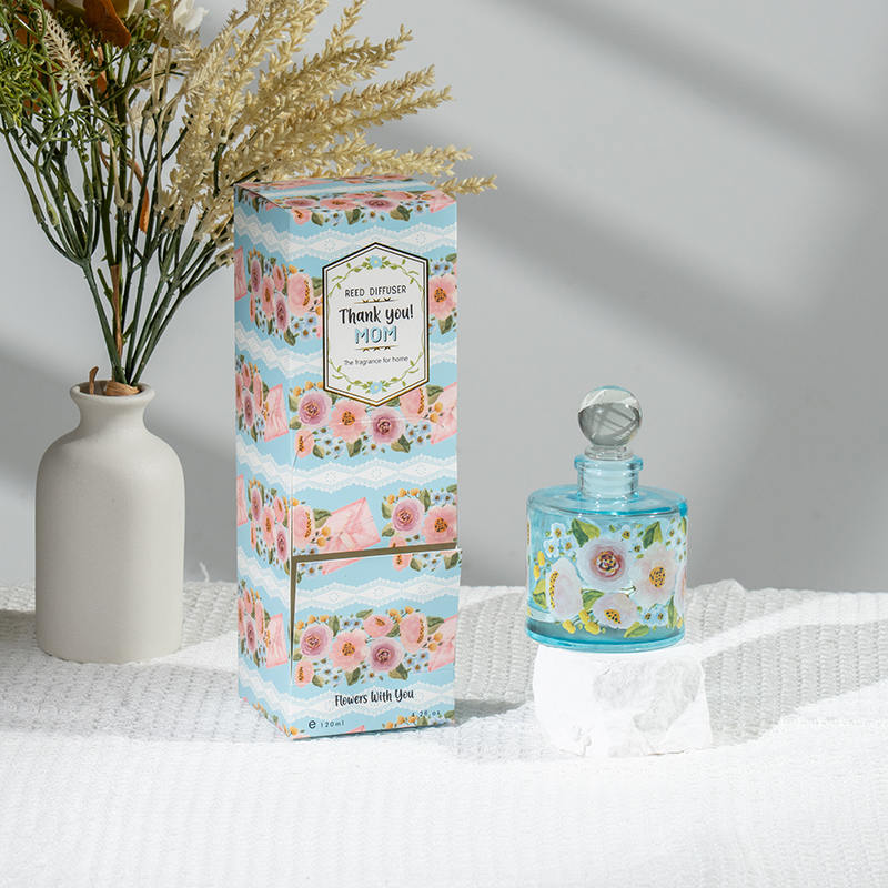 Máy khuếch tán sậy chai thủy tinh tròn thanh lịch ngày của mẹ