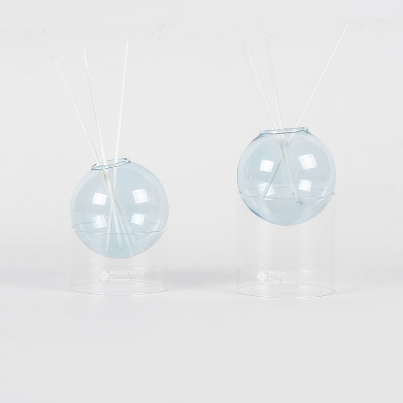 Đế thủy tinh trong suốt, loại bóng thủy tinh khuếch tán hương thơm kiểu sậy