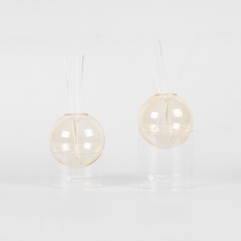 Đế thủy tinh trong suốt, loại bóng thủy tinh khuếch tán hương thơm kiểu sậy