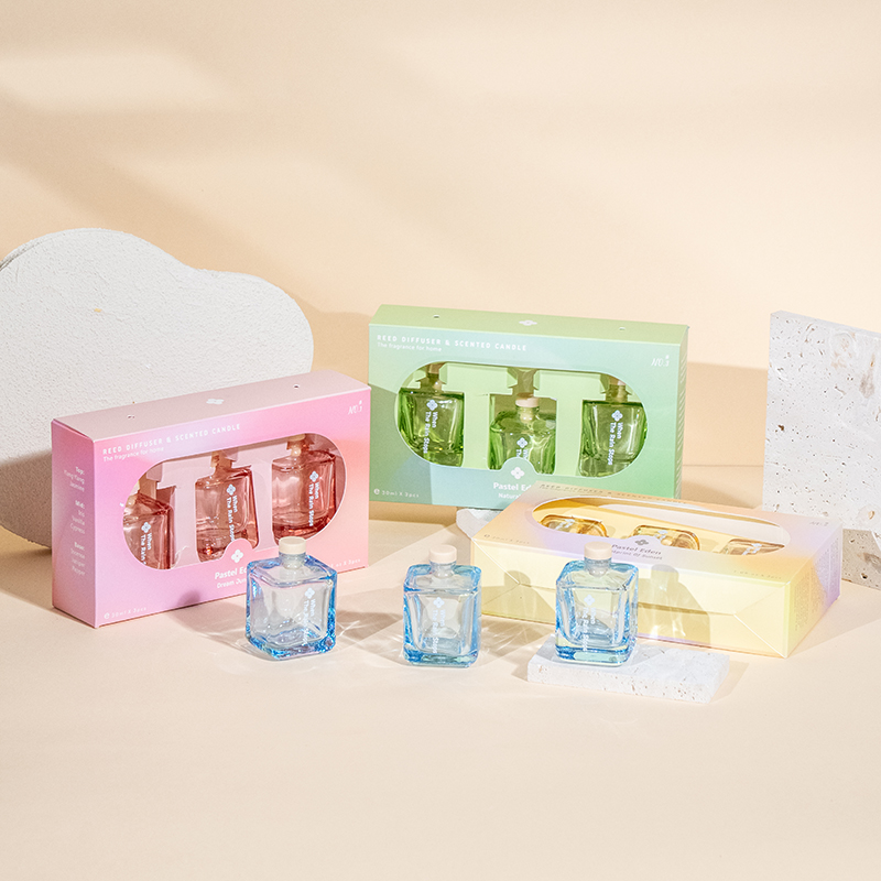 Bộ khuếch tán sậy chai vuông 3 CÁI-Bộ hương thơm 3 CÁI