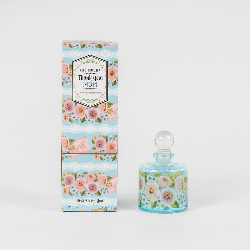 Máy khuếch tán sậy chai thủy tinh tròn thanh lịch ngày của mẹ